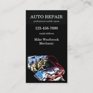 Cartão de visita de Serviço de Reparo Automátic