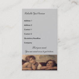 Cartão de visita de serviço de vara