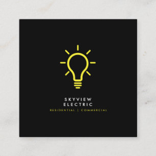 Cartão de visita de Serviços de Contratação Eletrô