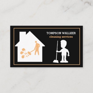 Cartão de visita de Serviços de Limpeza