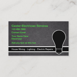 Cartão de visita de Serviços Eletrônicos