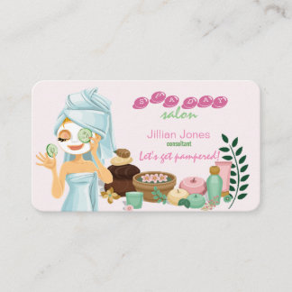 cartão de visita de serviços SPA