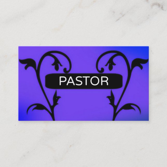 Cartão de visita de Sinal Puro do Pastor (Frente)
