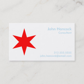 Cartão de visita de Sinalizador de Chicago com Cal