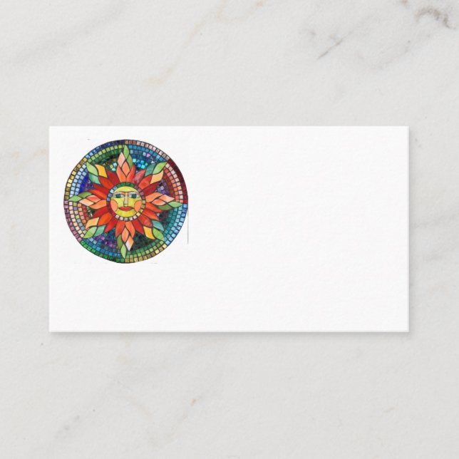 cartão de visita de sol mosaico (Frente)