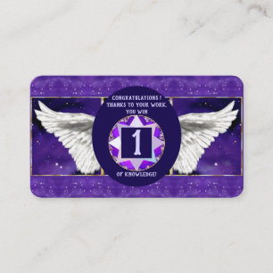 cartão de visita de Soul roxo
