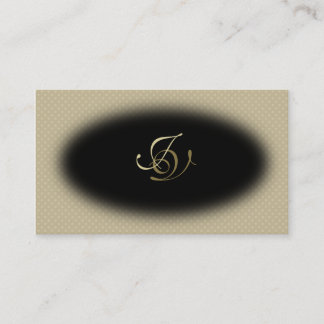 Cartão de visita de Spa e Salão, preto e Dourado