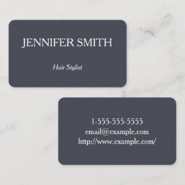 Cartão de visita de Stylist de Cabelo Básico e Lim