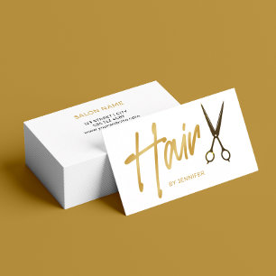 Cartão de visita de Stylist de Cabelo Mínimo Moder