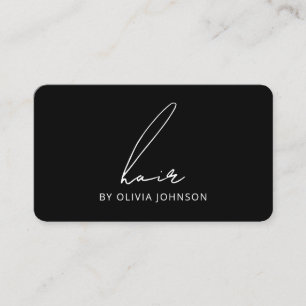 Cartão de visita de Stylist de Cabelos com Letra M