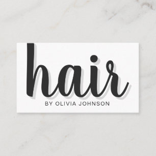 Cartão de visita de Stylist para o Cabelo Chic Ele