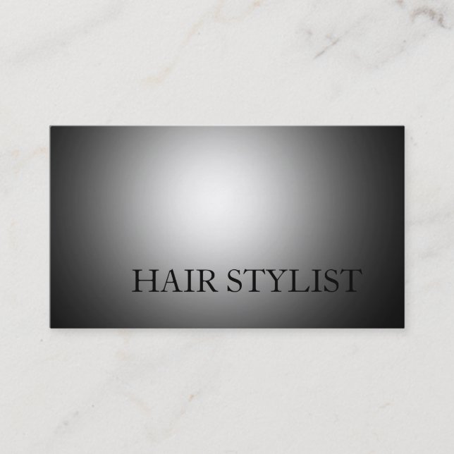 Cartão de visita de Stylist para o cabelo moderno (Frente)