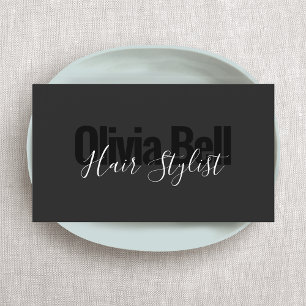 Cartão de visita de Stylist para o Cabelo Negro Mo