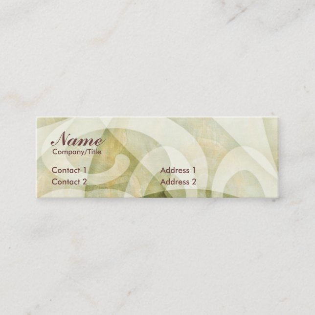 CARTÃO DE VISITA DE SWIRLCURLS (Frente)