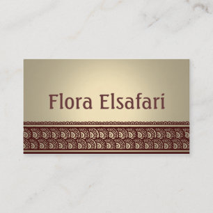 Cartão de visita de Tan Mehindi