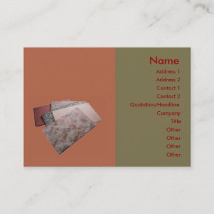 Cartão de visita de tapetes