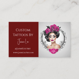 Cartão de visita de Tatuagem Personalizada