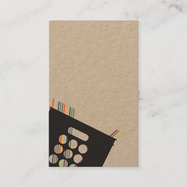 Cartão de visita de taxa de vinilo (Frente)