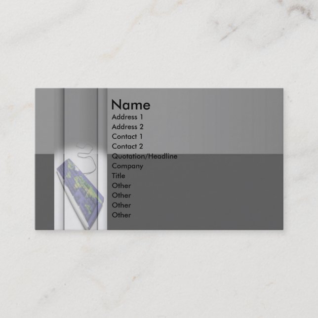 Cartão de visita de teclado nº 2 (Frente)