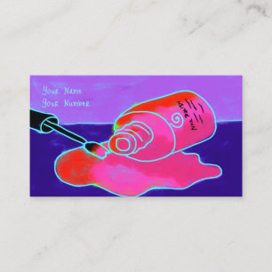 Cartão de Visita de Técnica de Unhas com Polimento