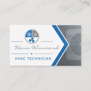 Cartão de Visita de Técnico de HVAC