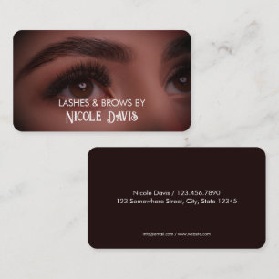 Cartão de visita de tecnologia Brows & Lashes