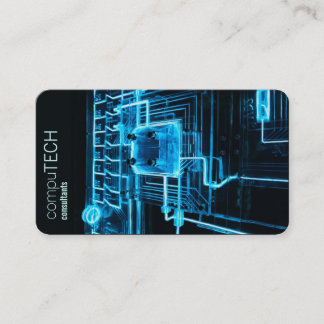 cartão de visita de tecnologia de computador