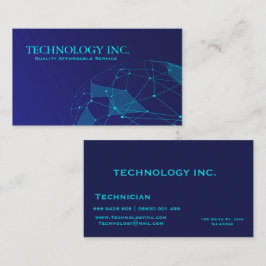 Cartão de visita de Tecnologia de Informação Globa