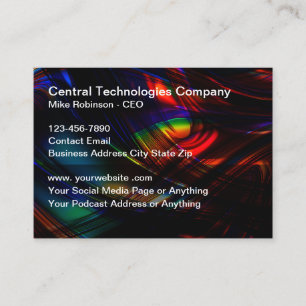 Cartão de visita de Tema de Tecnologia Legal