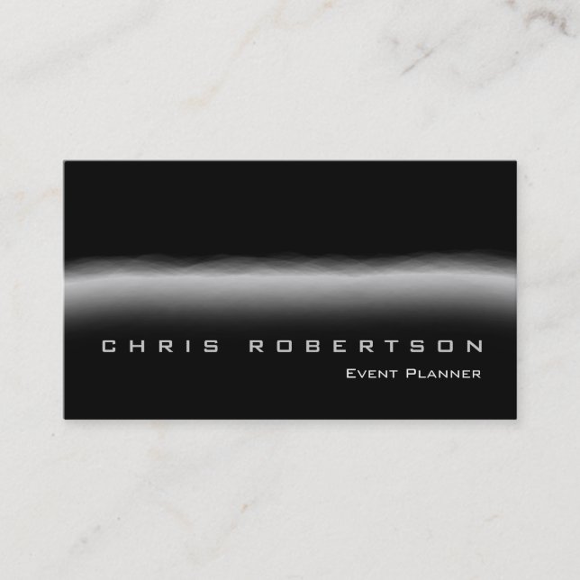 Cartão de visita de Tendência da Cinza Preta do Pl (Frente)