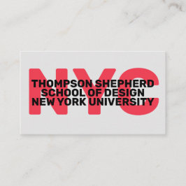 Cartão de visita de Tendência Moderna