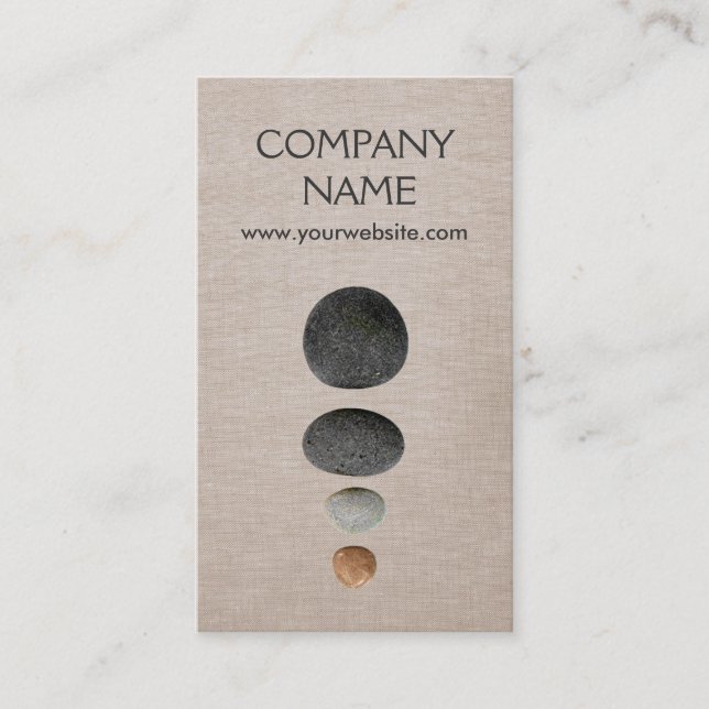 Cartão de visita de terapeuta por massagem (Frente)