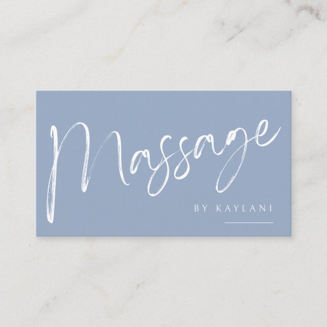 Cartão de Visita de Terapia Corporal Massagem Boho (Frente)