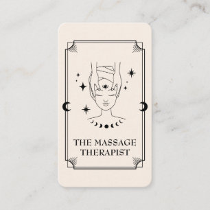 Cartão de visita de Terapia de Massagem de Cartão