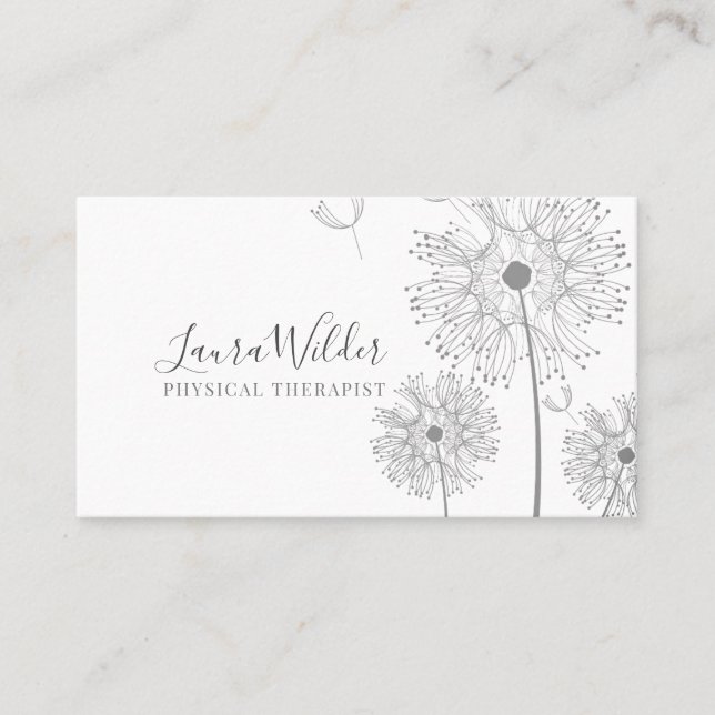 Cartão de visita de Terapia Física (Frente)