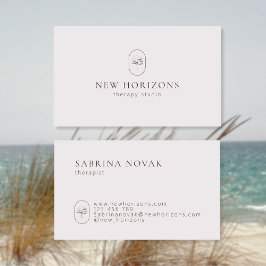 Cartão de visita de Terapista Simples Moderno