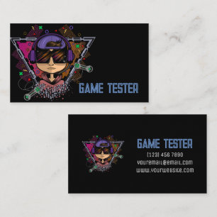 Cartão de Visita de Testador de Jogos