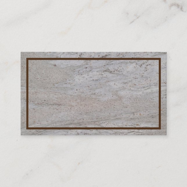 Cartão de visita de textura de mármore branco (Frente)