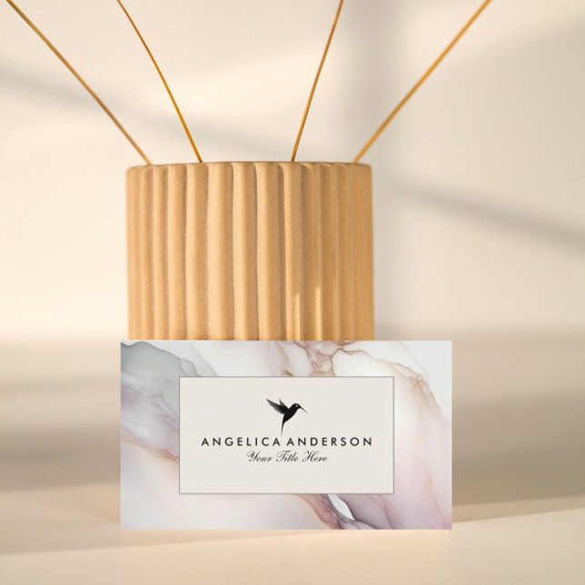 Cartão de visita de Textura de Mármore Negro (Criador carregado)