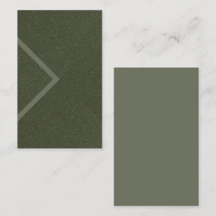 Cartão de visita de Textura de Seta Verde de Moss 