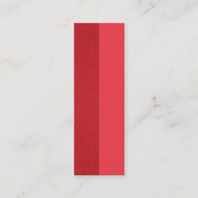 Cartão de visita de Textura Dividida Vermelha de T (Frente)