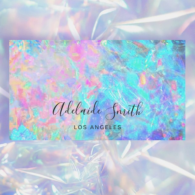 cartão de visita de textura opal de pedra (Criador carregado)