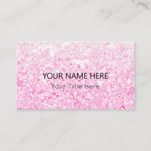 Cartão de visita de Textura Rosa Personalizada