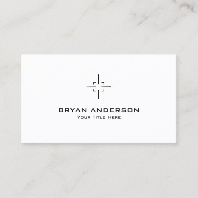 Cartão de visita de tiro desportivo (Frente)