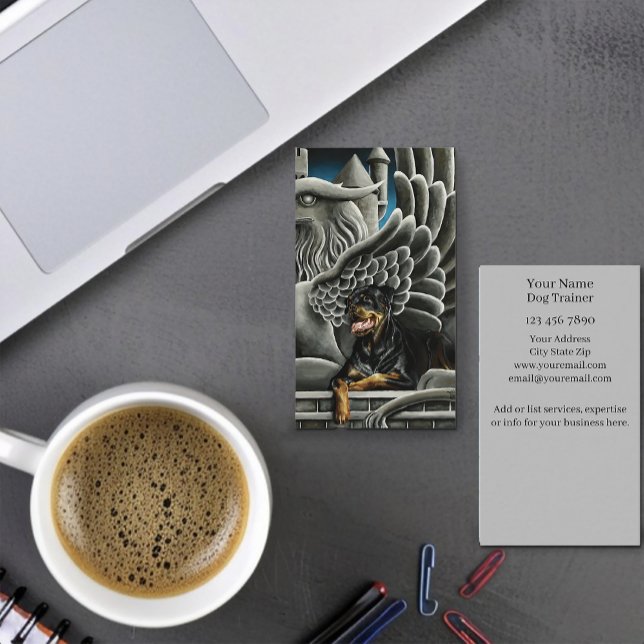Cartão de visita de treinador de cães (Criador carregado)