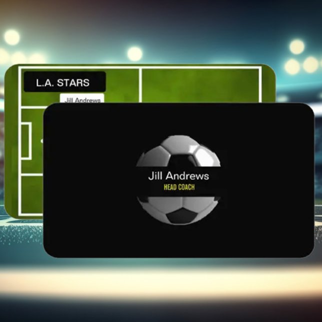 cartão de visita de treinador de futebol (Criador carregado)