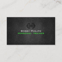Cartão de visita de treinador pessoal