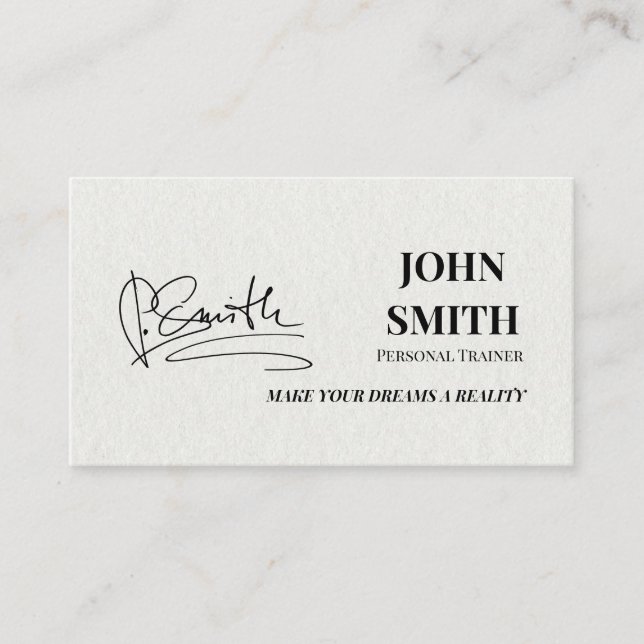 Cartão de visita de Treinador Pessoal Moderno Mini (Frente)