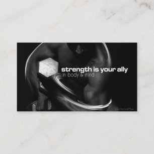 Cartão de visita de treinamento