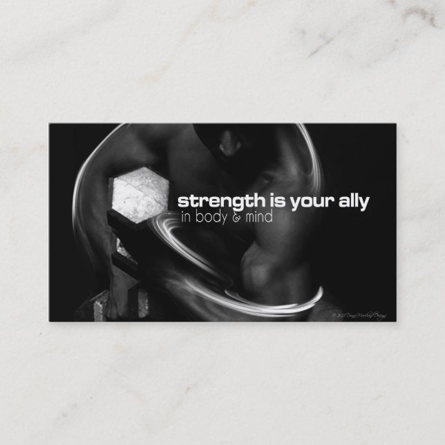 Cartão de visita de treinamento (Frente)